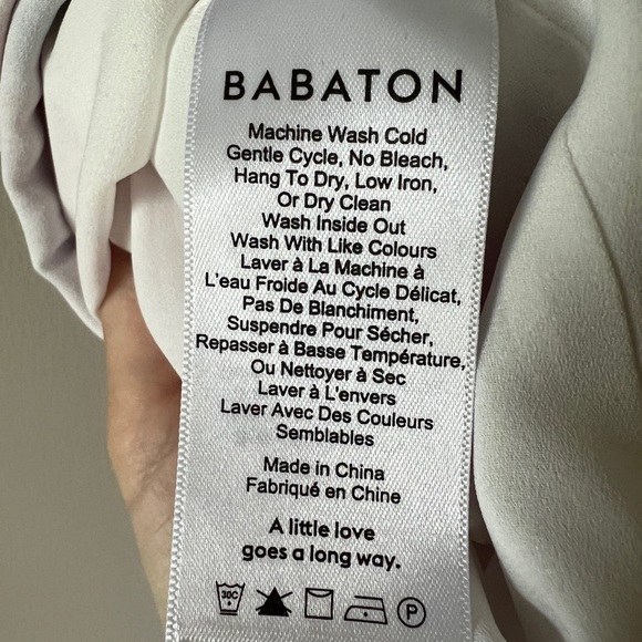 Aritzia Babaton Hopkins tie blouse L - Picture 9 of 11